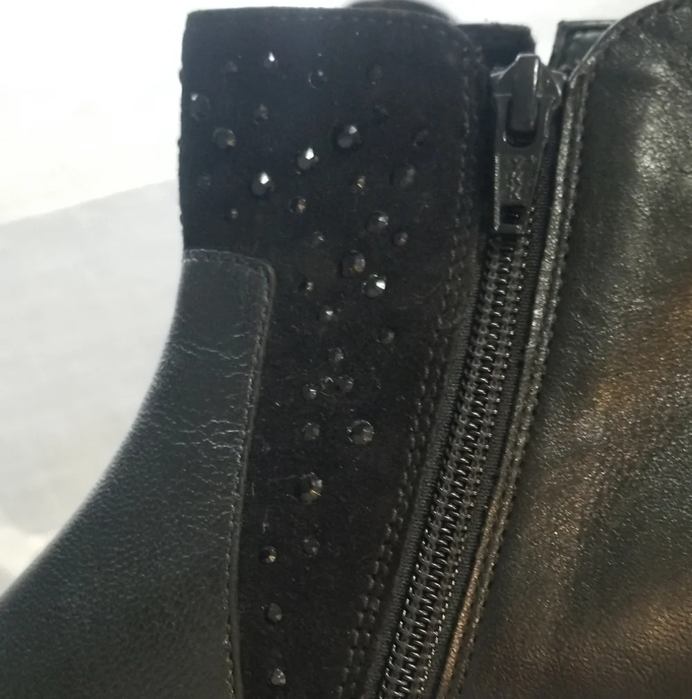 GABOR Hovercraft Womens Booties Ankle Boots UK 6.5 US 7 7.5, Color Black